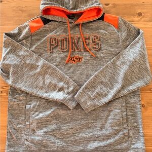 Colosseum Gray and Orange Men's Hoodie